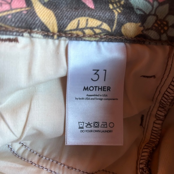 MOTHER | The Hustler Ankle | Cats and Dogs Floral | Sz 31 - Picture 3 of 10